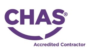 Logo for CHAS Accredited Contractor scheme, part of what makes us a quality provider of CCTV Installation Blackpool